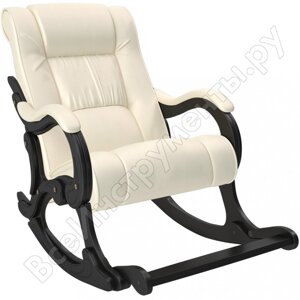 Кресло-качалка комфорт модель 77 венге, кожзам dundi 112 68145