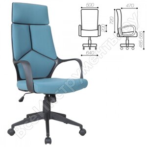 Офисное кресло, ткань, голубое brabix prime ex-515 531568