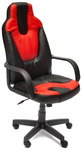 Кресло Tetchair NEO (1) (кож/зам, черный красный, PU-36-6/PU 36-161)