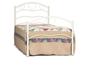 Кровать односпальная «Рокси»Roxie) + основание (Белый (90 x 200 см
