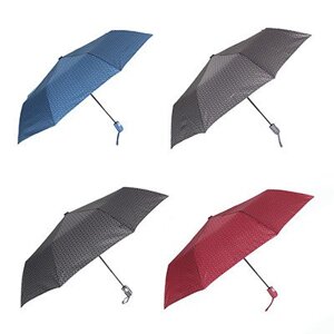 Зонт женский, полуавтомат, 8 спиц, 55см, металл, пластик, полиэстер, 4 цвета,2