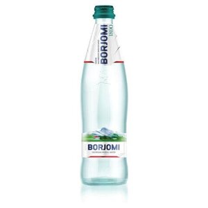 Вода газированная минеральная borjomi (боржоми), 0,33 л, стеклянная бутылка