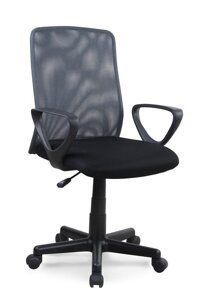 ALEX, кресло компьютерное, HALMAR, мембранная ткань - черно-серый