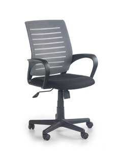 SANTANA, кресло компьютерное, HALMAR, мембранная ткань - черно-серый