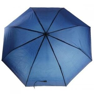 Зонт складной механический - темно-синий
