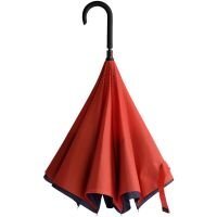 Зонт-наоборот красно-чёрного цвета (купол 115 см)