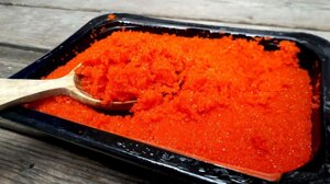 Икра мойвы-масаго для суши, оранжевая, 500 г.