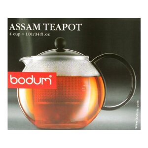 Чайник заварочный с прессом 1 л Bodum Assam черный
