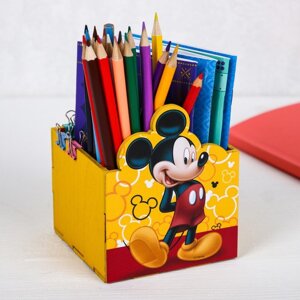 Органайзер для канцелярии "Микки", 100 х 100 х 80, Disney