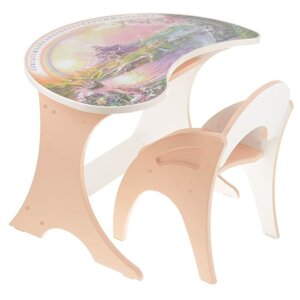 2484539 Набор мебели «Волшебный остров», столик, стульчик, цвет персиковый