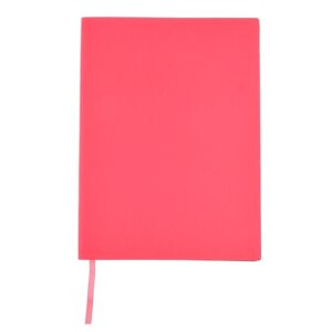 5201686 Тетрадь А4-80 листов в клетку In colour neon "Розовый неон", обложка искусственная кожа, ляссе, блок офсет 70