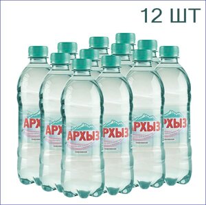 Вода питьевая "Архыз" 0,5л.12/ПЭТ/газ