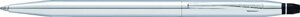 Шариковая ручка Cross (Кросс) Click в блистере, с доп. гелевым стержнем черного цвета. Цвет - серебристый AT0622S-101