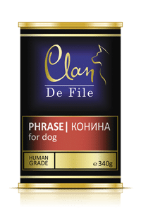 Влажный корм Clan CLAN De File консервы для собак Конина