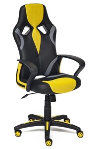 Кресло игровое RUNNER чёрный + жёлтый (36-6 + 27 + 12)