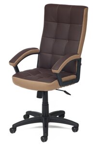 Кресло компьютерное TRENDY коричневый + бронзовый (36-36 + 21)