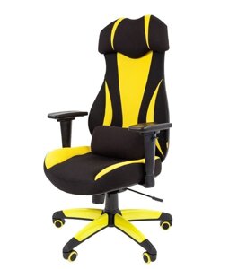 Офисное кресло Chairman game 14 Россия ткань черн. желт.